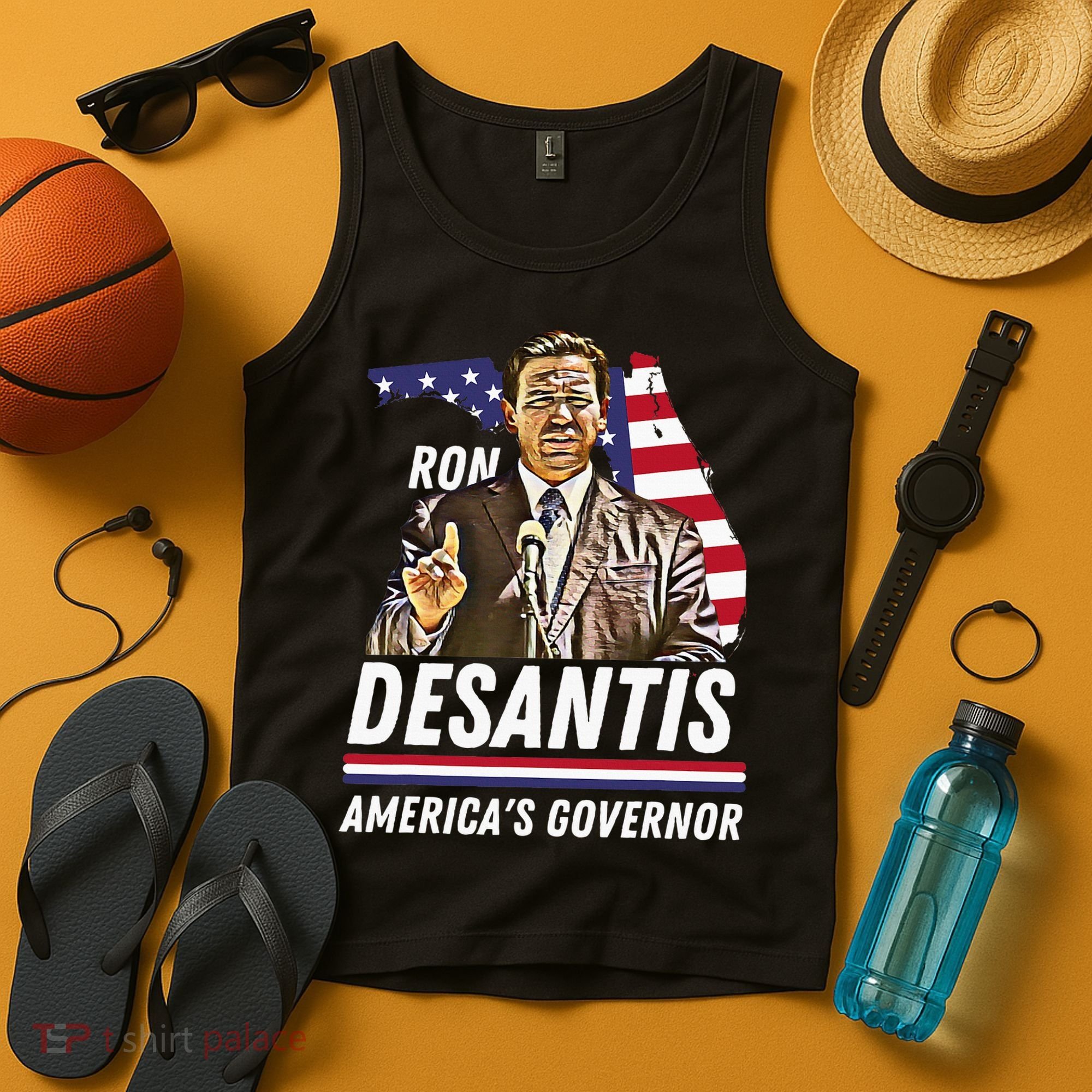 Ron Desantis AmericaS Governor Florida Us Flag Tank Top