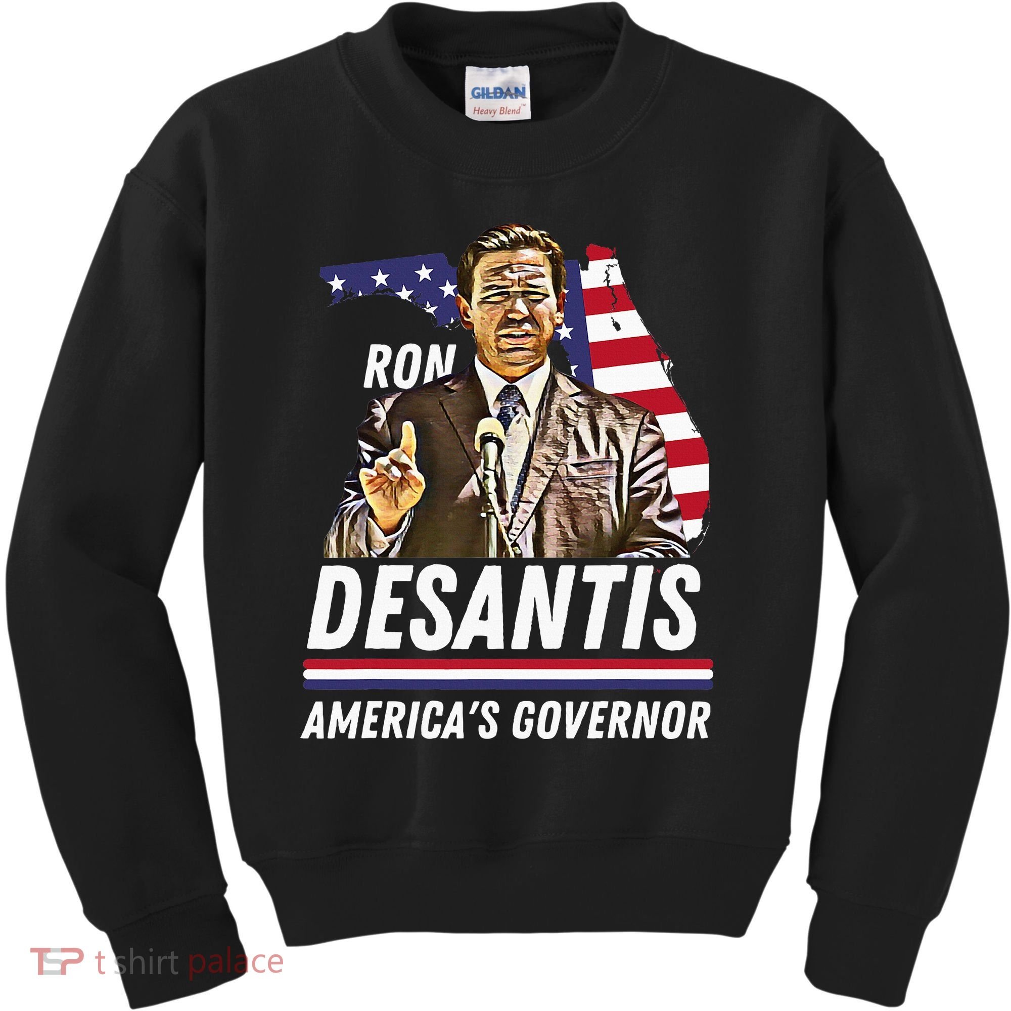Ron Desantis AmericaS Governor Florida Us Flag Kids Sweatshirt