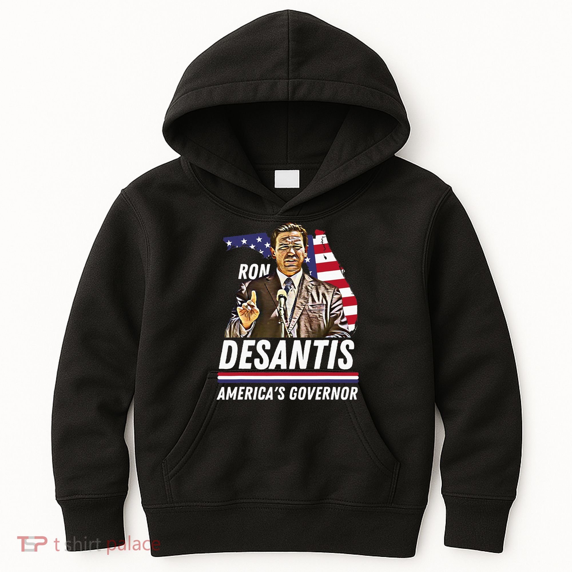 Ron Desantis AmericaS Governor Florida Us Flag Kids Hoodie