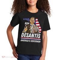 Ron Desantis AmericaS Governor Florida Us Flag Kids T-Shirt thumb 2