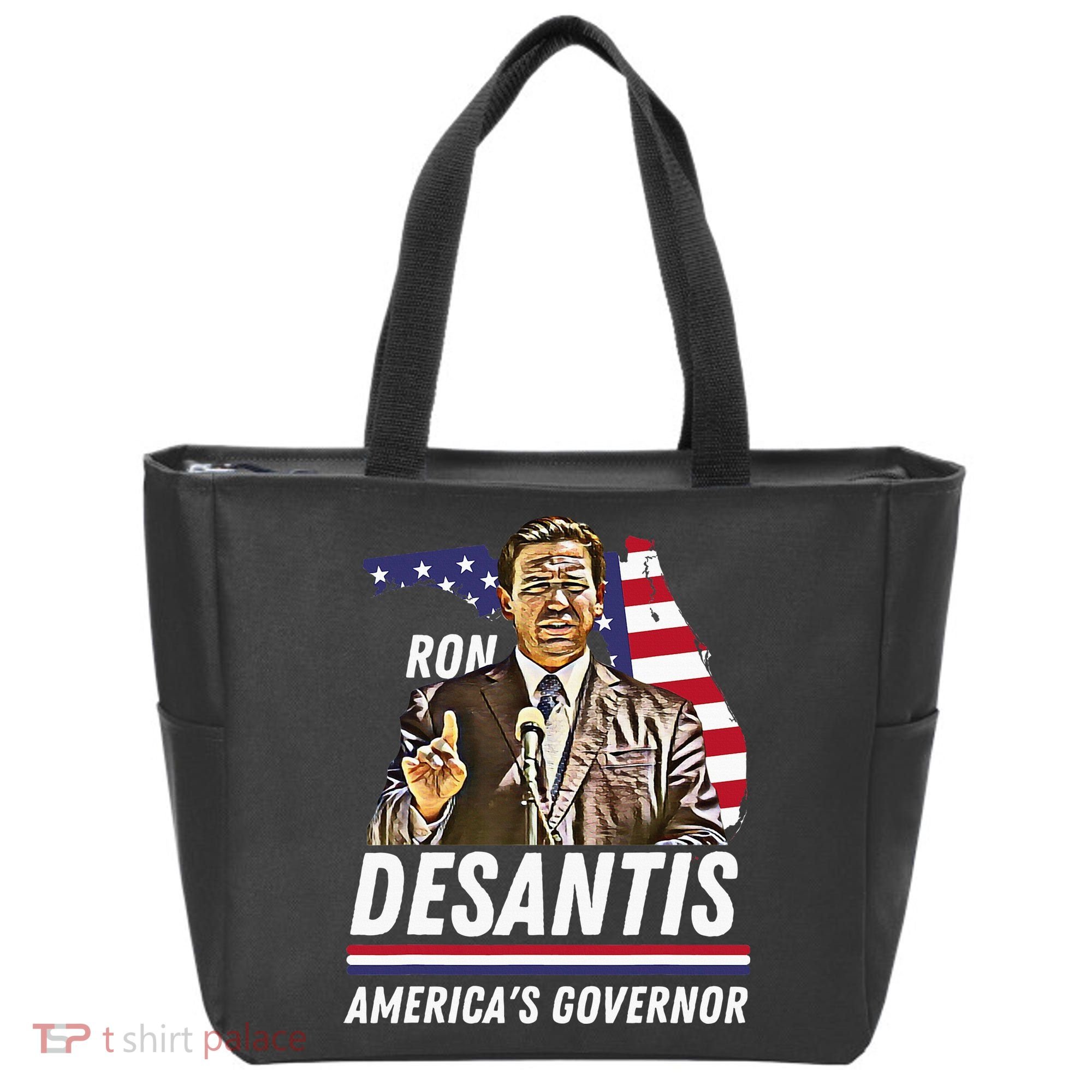 Ron Desantis AmericaS Governor Florida Us Flag Tote Bag