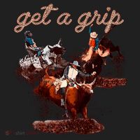 Rodeo Dad Bull Rider Get A Grip Western Country Cowboy Gift Beanie thumb 2