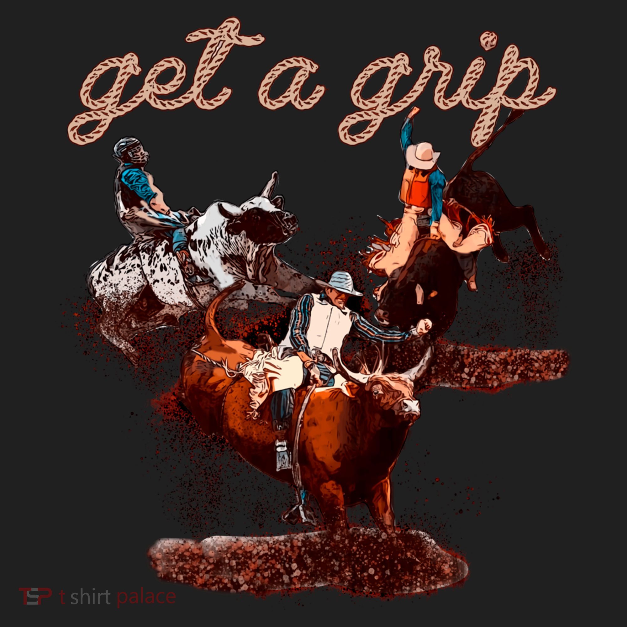 Rodeo Dad Bull Rider Get A Grip Western Country Cowboy Gift Beanie