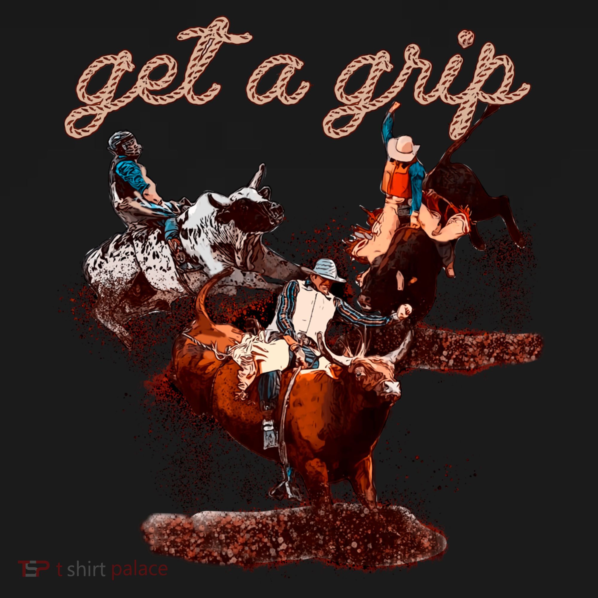 Rodeo Dad Bull Rider Get A Grip Western Country Cowboy Gift Women's Hoodie