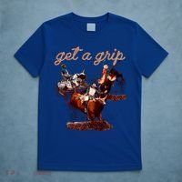 Rodeo Dad Bull Rider Get A Grip Western Country Cowboy Gift T-Shirt thumb 5