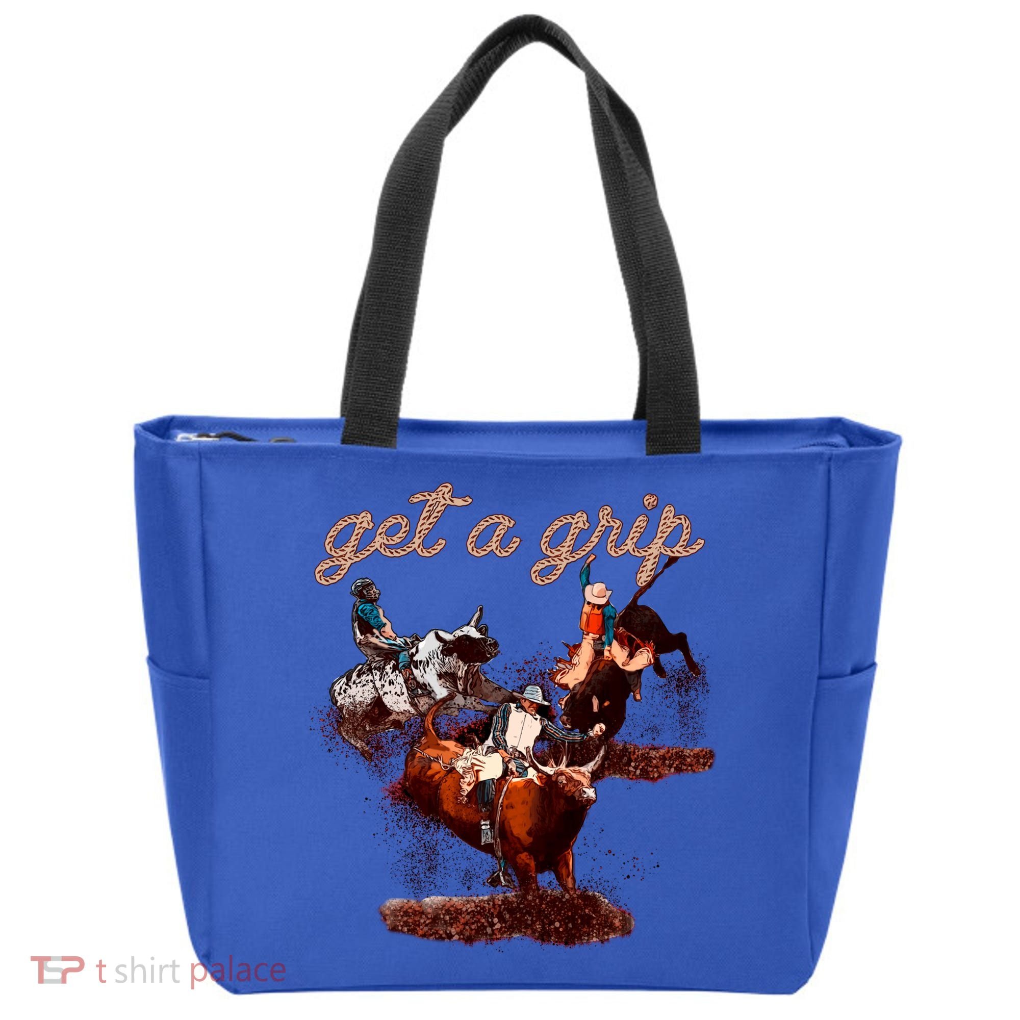 Rodeo Dad Bull Rider Get A Grip Western Country Cowboy Gift Tote Bag