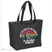 Racoon DonT Be Part Of The Problem Be The Whole Problem Tote Bag thumb 2