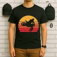 Retro Dirt Bike Rider Vintage Mx Motocross Supercross T-Shirt thumb 6