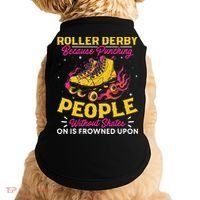 Roller Derby Because Punching People Without Skates Inline Doggie Tank thumb 0