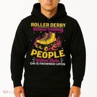 Roller Derby Because Punching People Without Skates Inline Hoodie thumb 2