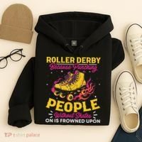 Roller Derby Because Punching People Without Skates Inline Hoodie thumb 4