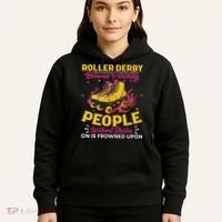 Roller Derby Because Punching People Without Skates Inline Hoodie thumb 5