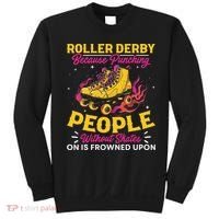 Roller Derby Because Punching People Without Skates Inline Sweatshirt thumb 0