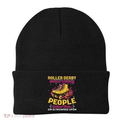 Roller Derby Because Punching People Without Skates Inline Beanie