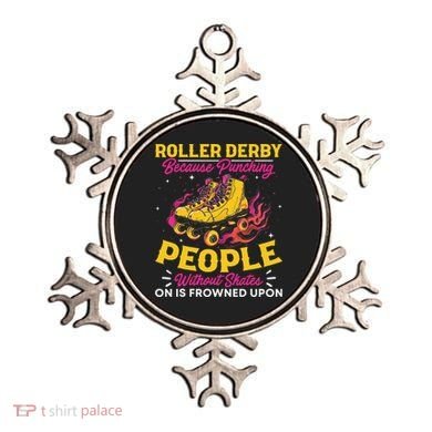 Roller Derby Because Punching People Without Skates Inline Ornament