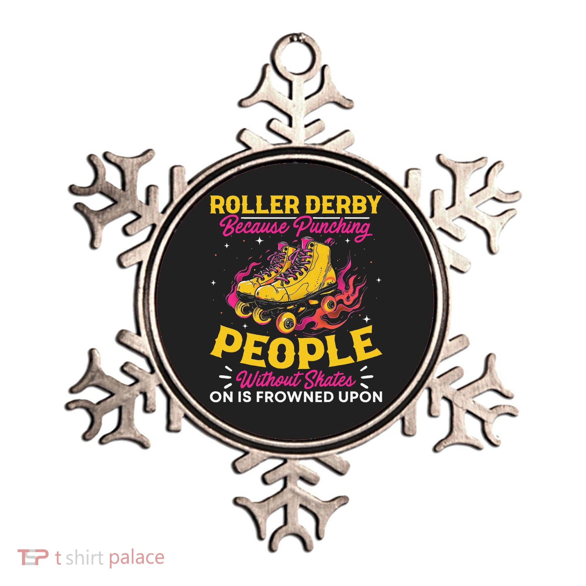 Roller Derby Because Punching People Without Skates Inline Ornament