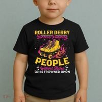 Roller Derby Because Punching People Without Skates Inline Toddler T-Shirt thumb 2
