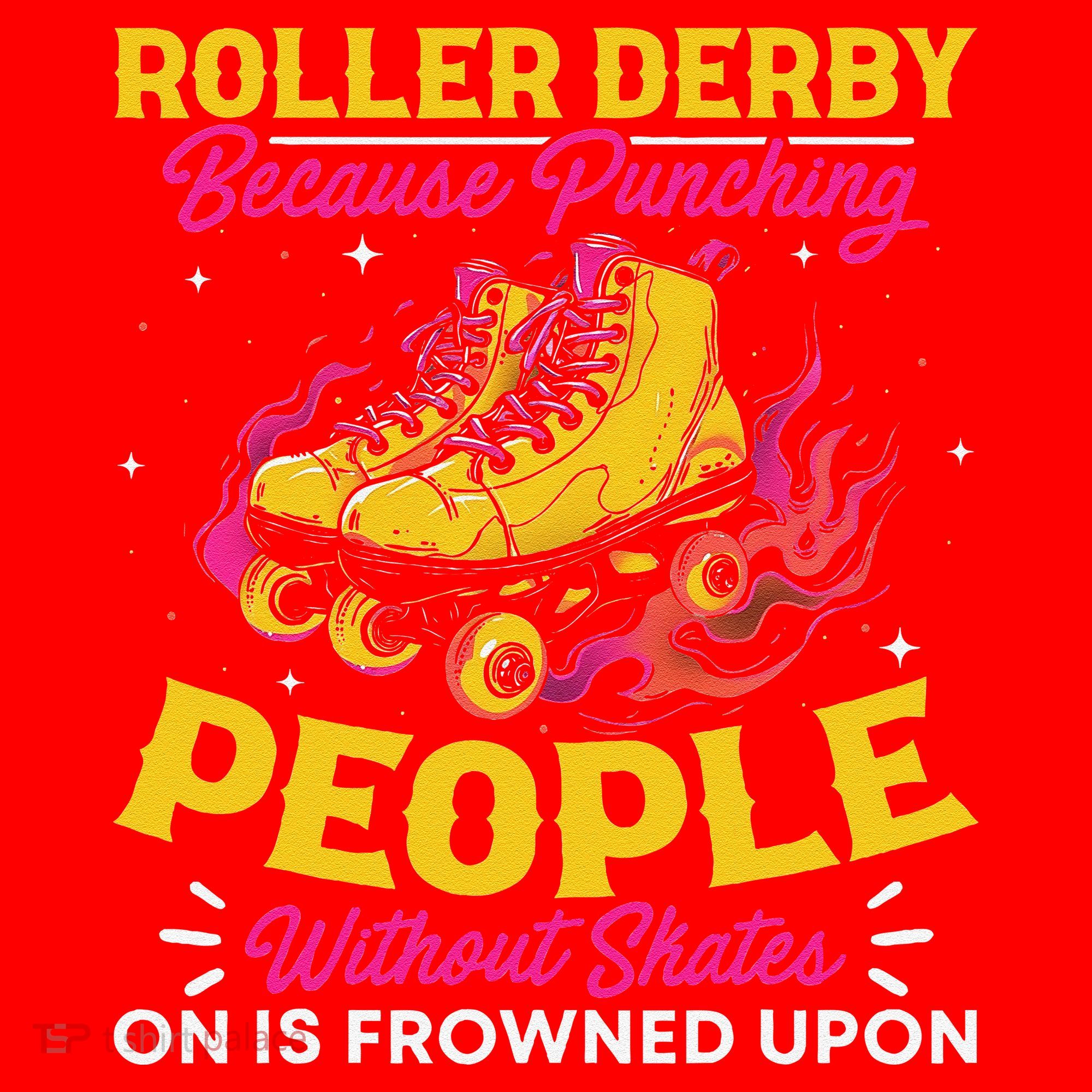 Roller Derby Because Punching People Without Skates Inline Santa Hat