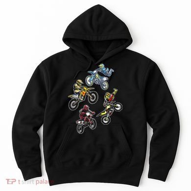 Retro Dirt Bike Motocross Hoodie