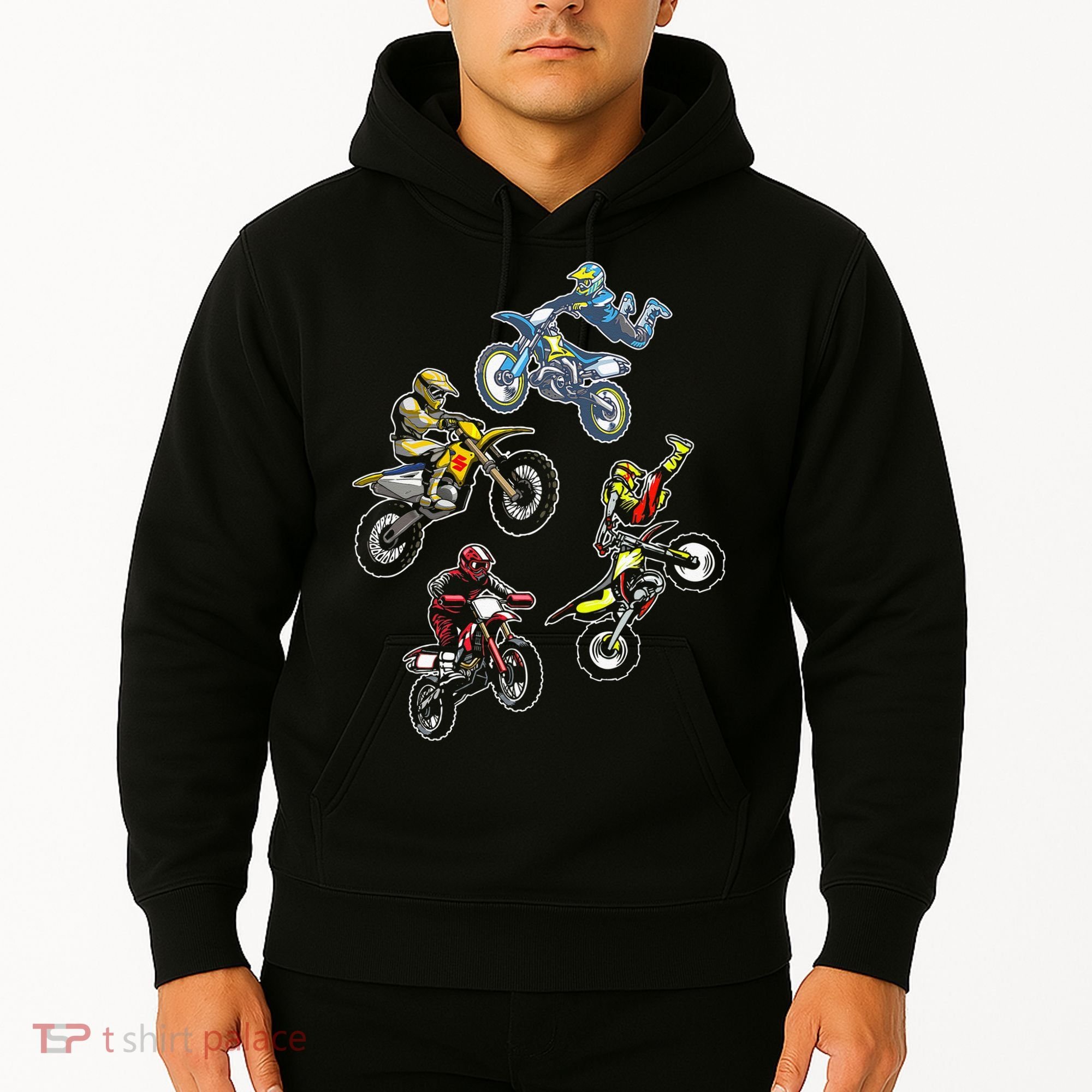 Retro Dirt Bike Motocross Hoodie