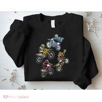 Retro Dirt Bike Motocross Sweatshirt thumb 2