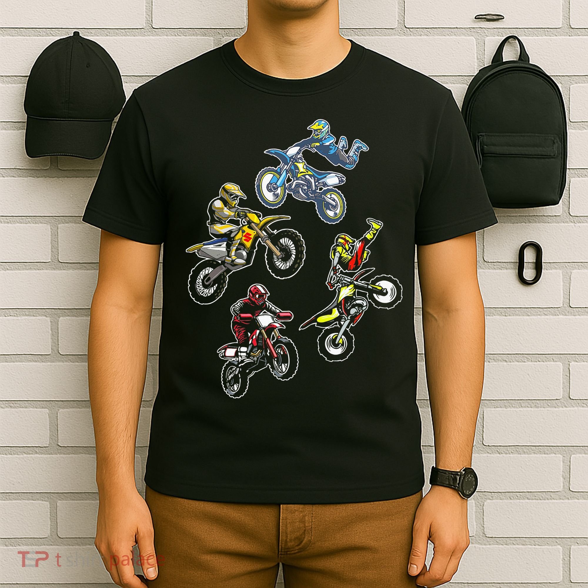 Retro Dirt Bike Motocross T-Shirt