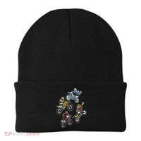 Retro Dirt Bike Motocross Beanie thumb 0