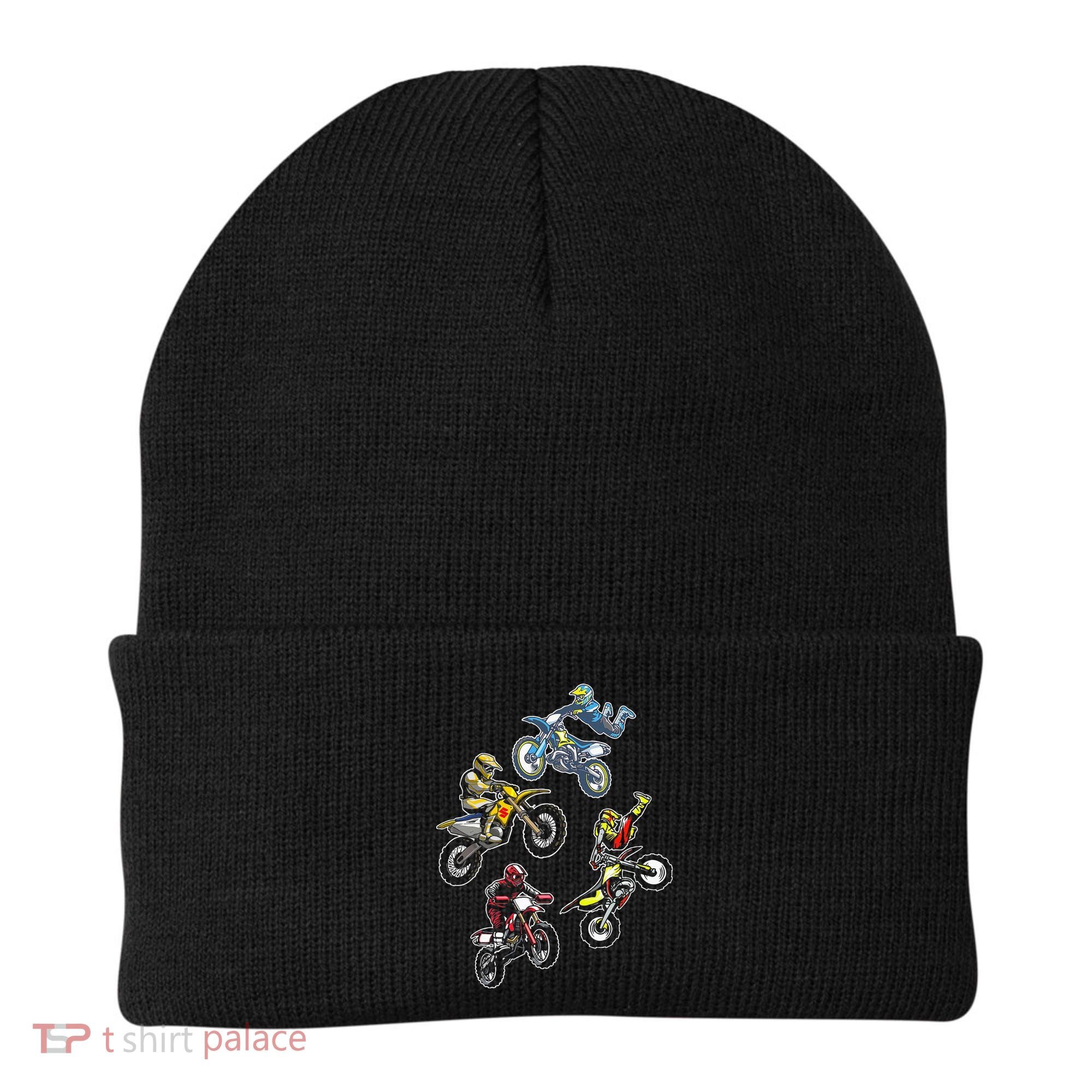 Retro Dirt Bike Motocross Beanie