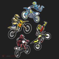 Retro Dirt Bike Motocross Beanie thumb 2