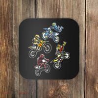 Retro Dirt Bike Motocross Coaster thumb 0