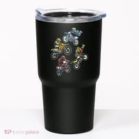Retro Dirt Bike Motocross Tumbler thumb 0