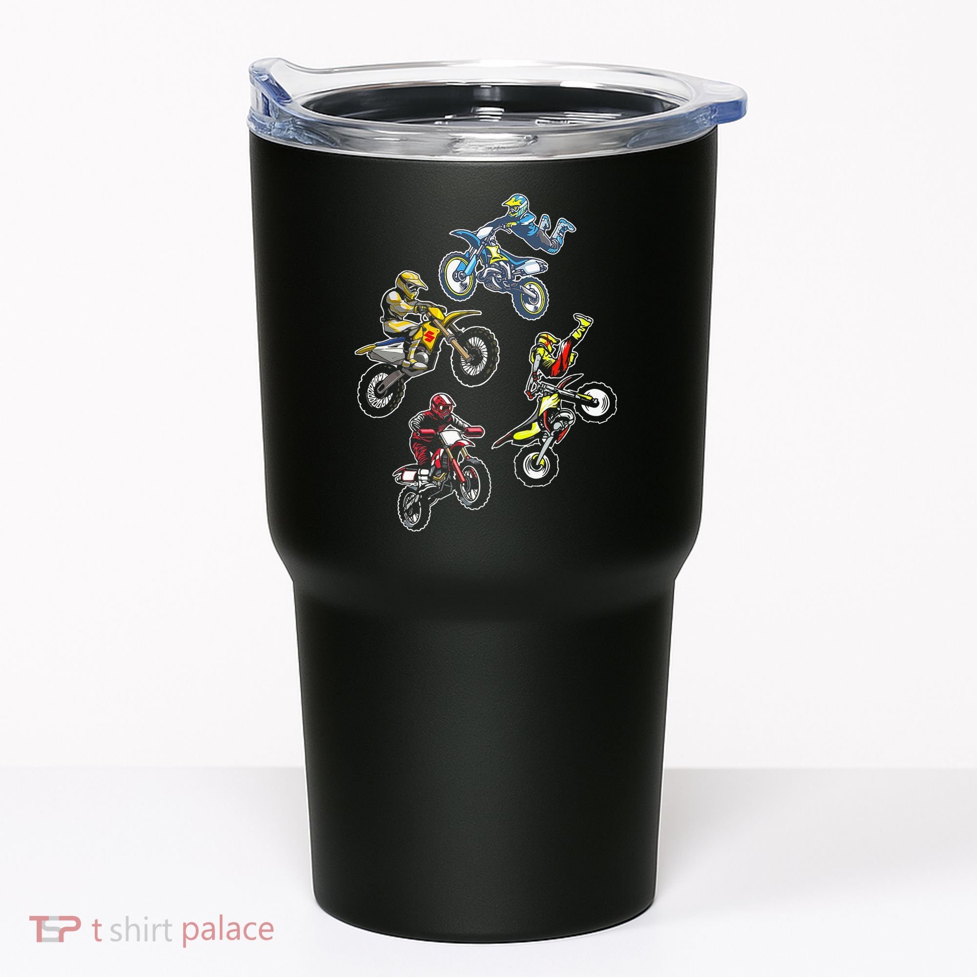 Retro Dirt Bike Motocross Tumbler