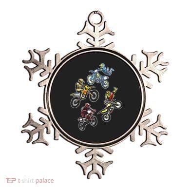 Retro Dirt Bike Motocross Ornament