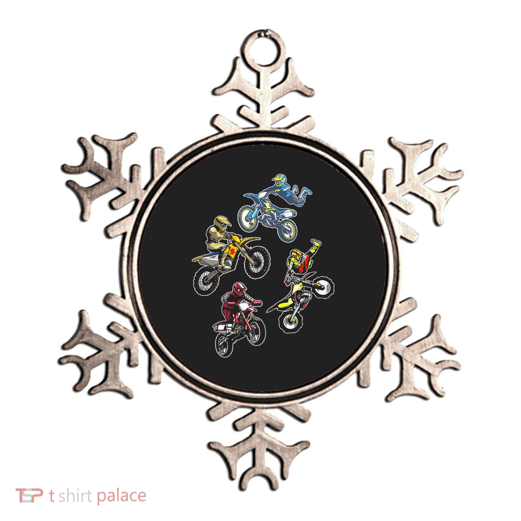 Retro Dirt Bike Motocross Ornament