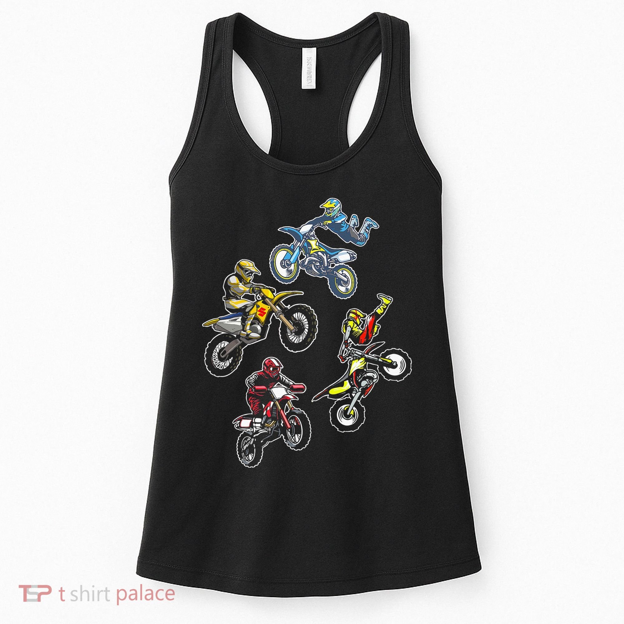Retro Dirt Bike Motocross Women's Tank Top