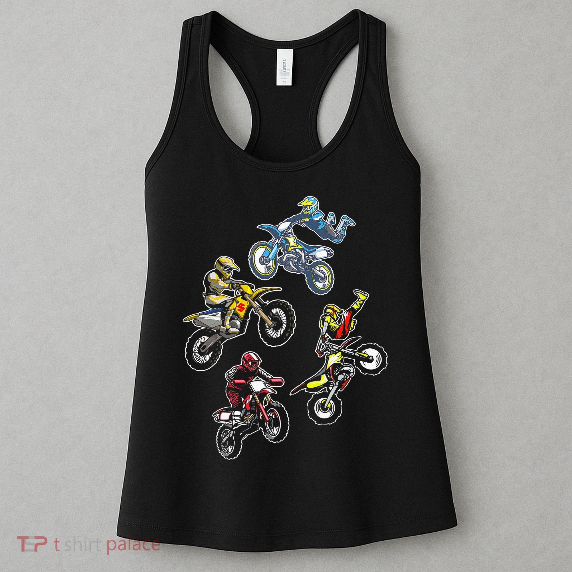 Retro Dirt Bike Motocross Women's Tank Top