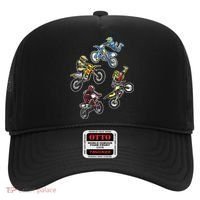 Retro Dirt Bike Motocross Hat thumb 0