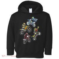 Retro Dirt Bike Motocross Toddler Hoodie thumb 0