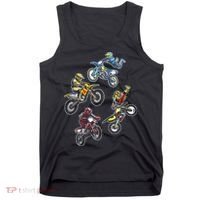 Retro Dirt Bike Motocross Tank Top thumb 0