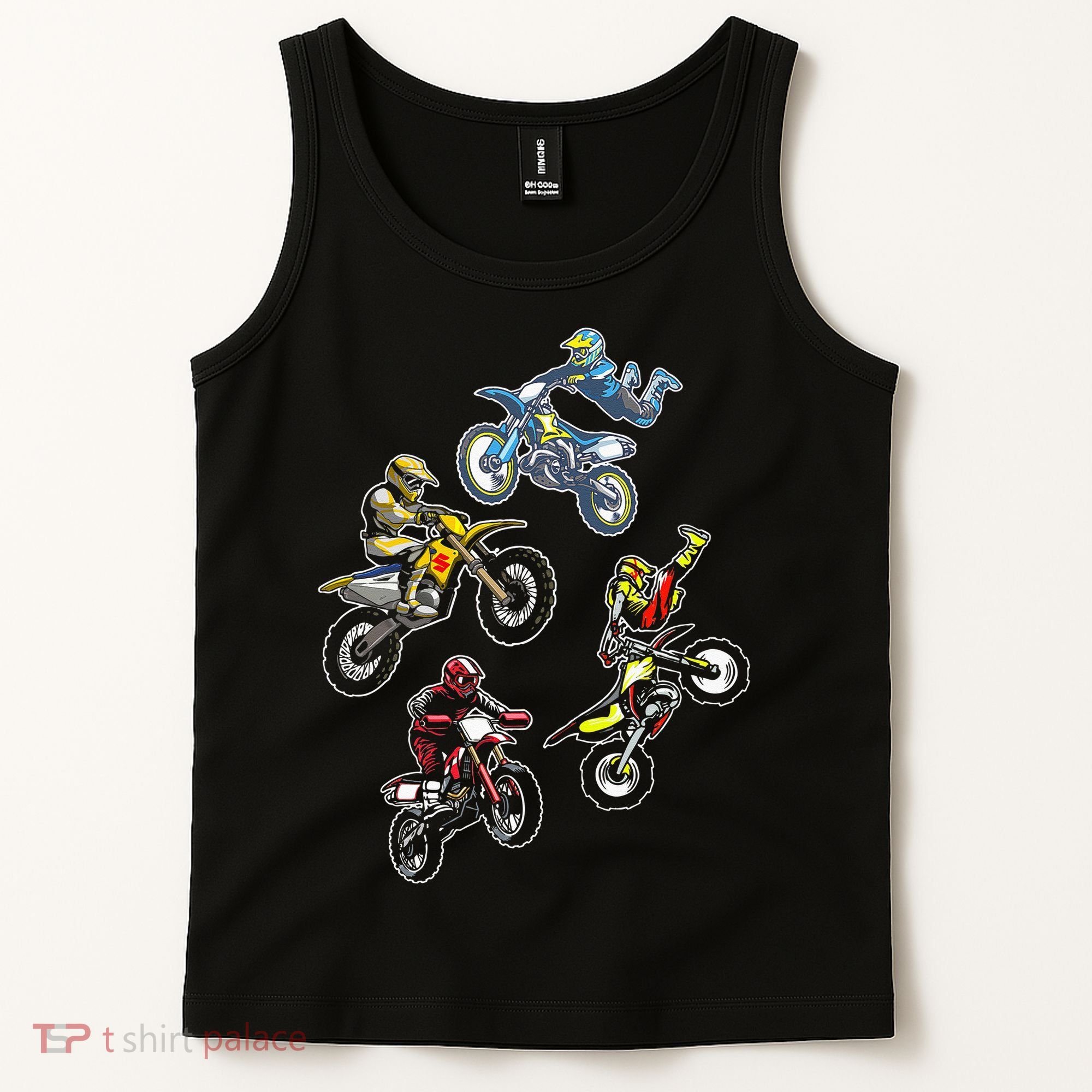 Retro Dirt Bike Motocross Tank Top