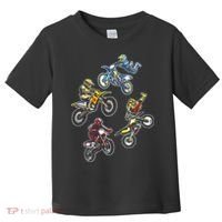 Retro Dirt Bike Motocross Toddler T-Shirt thumb 0
