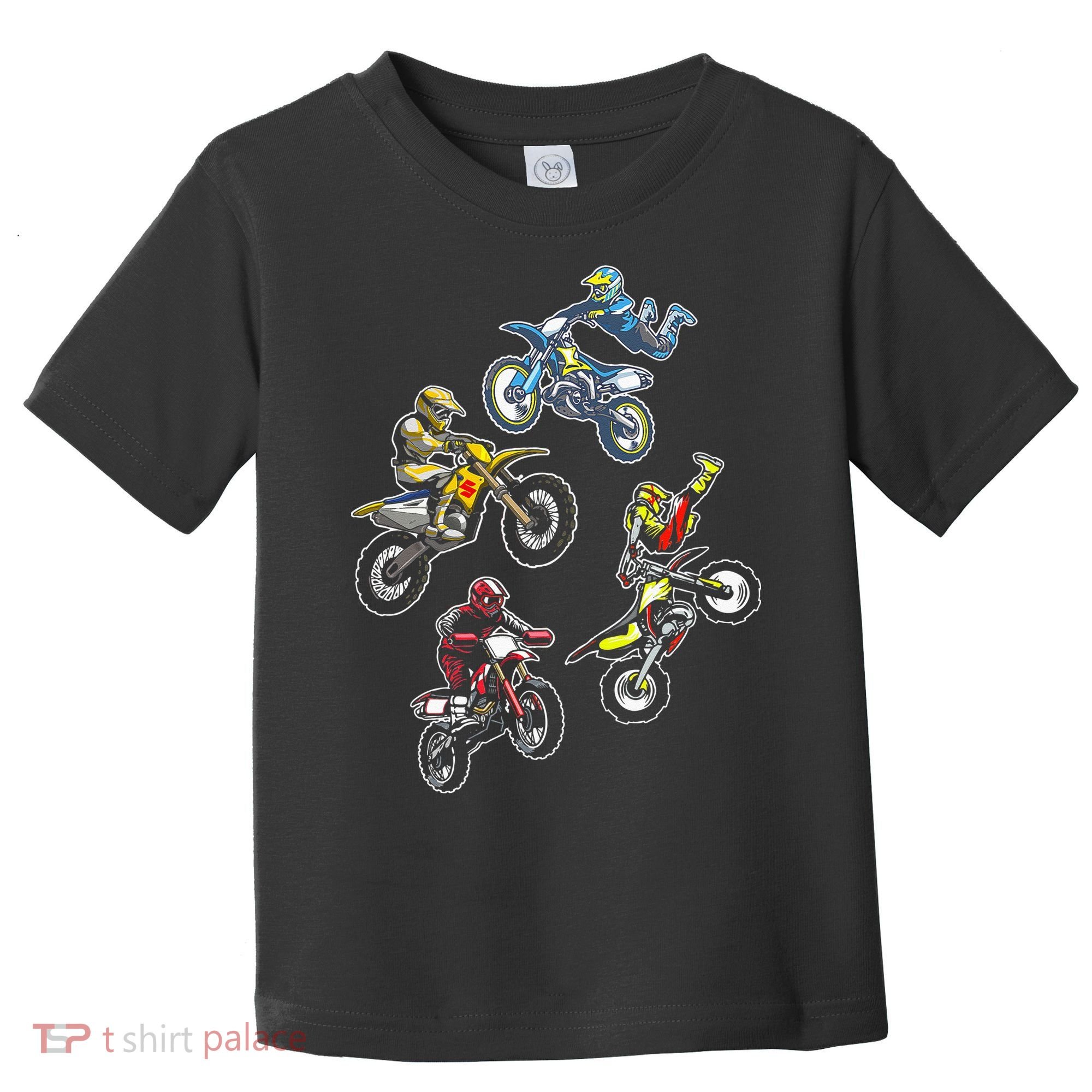 Retro Dirt Bike Motocross Toddler T-Shirt