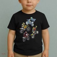 Retro Dirt Bike Motocross Toddler T-Shirt thumb 2