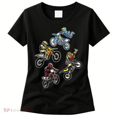 Retro Dirt Bike Motocross Women's T-Shirt
