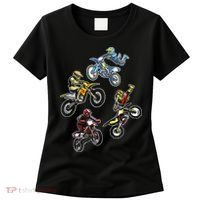 Retro Dirt Bike Motocross Women's T-Shirt thumb 0