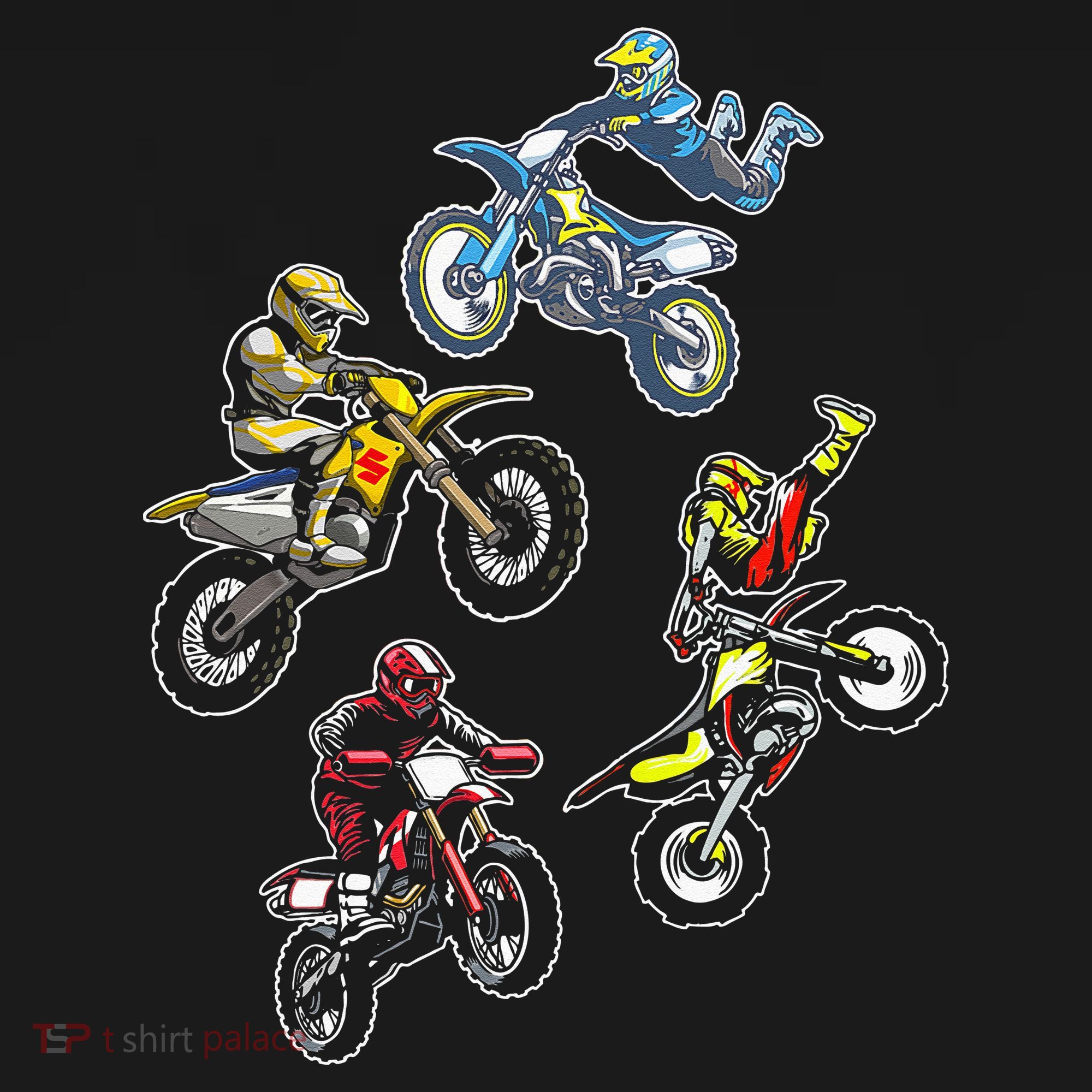 Retro Dirt Bike Motocross Kids Sweatshirt