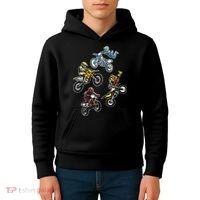 Retro Dirt Bike Motocross Kids Hoodie thumb 4