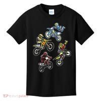 Retro Dirt Bike Motocross Kids T-Shirt thumb 0