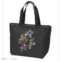 Retro Dirt Bike Motocross Tote Bag thumb 3