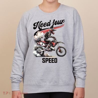 Retro Dirt Bike 4th Birthday Need Four Speed Women's Sweatshirt